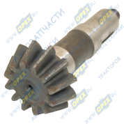 Вал-шестерня L=200; z=12; М20х1,5 под шпонку для щеточного оборуд.МТЗ